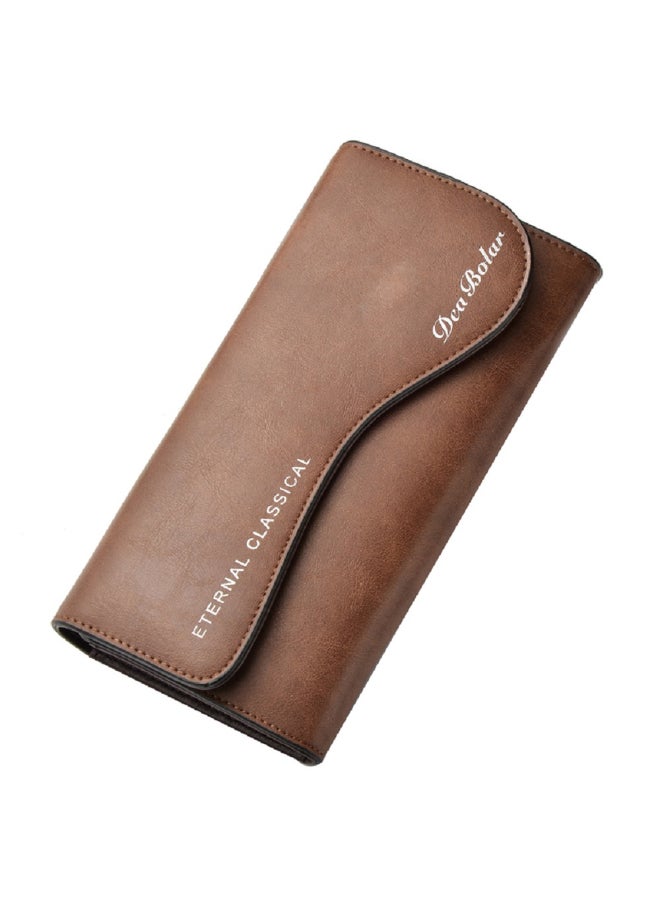 Deabolar Comfortable And Stylish Long Wallet Brown - Image 1